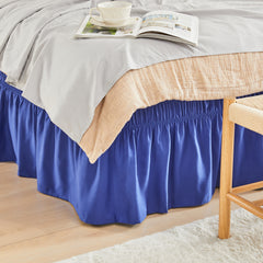 Marrylane 15 Inch Drop Easy Wrap Around Bed Ruffle