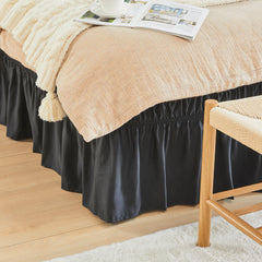Marrylane 15 Inch Drop Easy Wrap Around Bed Ruffle