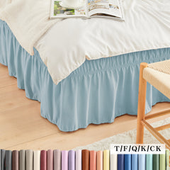 MarryLane 15 Inch Tailored Drop Ruffle Bed Skirt