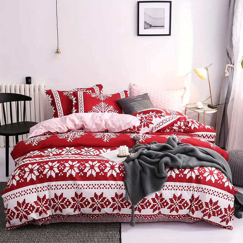 Boho style quilt bedspread set with pastel botanical prints and four pillow shams