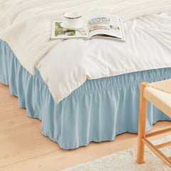 Marrylane 15 Inch Drop Easy Wrap Around Bed Ruffle